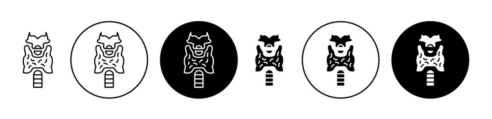 Thyroid gland icon. Design for web and mobile app. Vector illustration