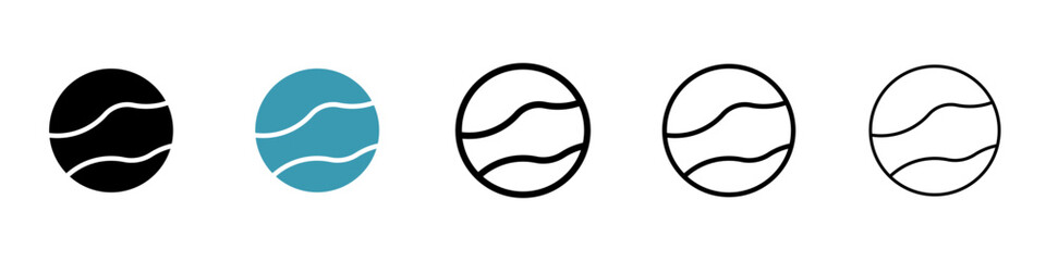 Tennis ball icon. Design for web and mobile app. Vector illustration