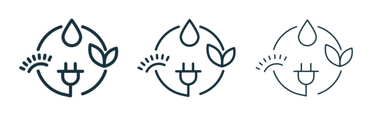 Renewable energy icon. Design for web and mobile app. Vector illustration