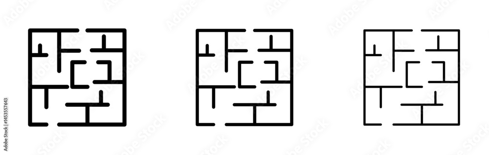 Poster maze icon. design for web and mobile app. vector illustration