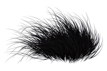 Obraz premium Elegant grass illustration in black silhouette isolated on a white background for creative projects