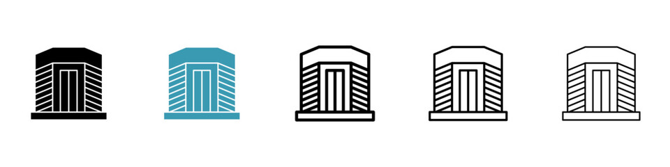 Infrared heat cabin icon. Design for web and mobile app. Vector illustration