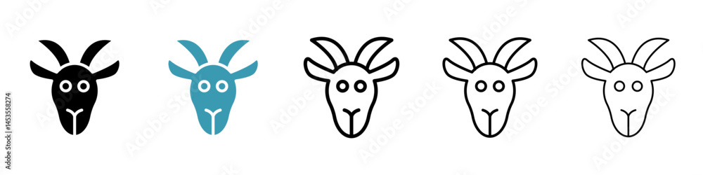 Poster goat icon. design for web and mobile app. vector illustration