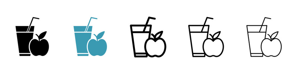 Fruit juice icon. Design for web and mobile app. Vector illustration