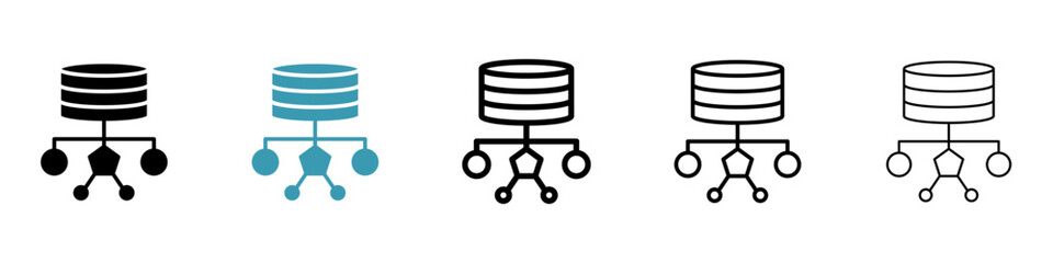 Data architecture icon. Design for web and mobile app. Vector illustration