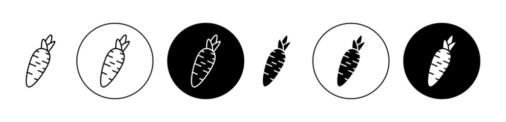 Carrot icon. Design for web and mobile app. Vector illustration
