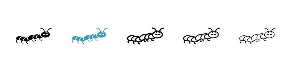Caterpillar icon. Design for web and mobile app. Vector illustration