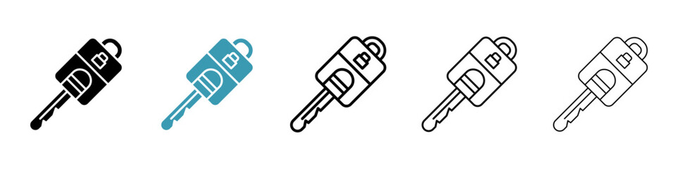 Car key icon. Design for web and mobile app. Vector illustration