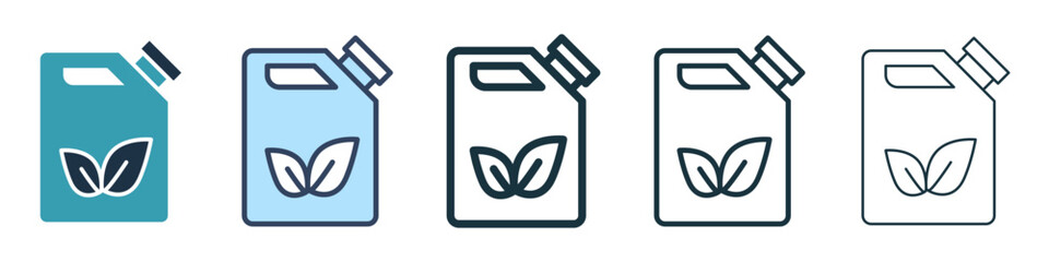 Biofuel canister icon. Design for web and mobile app. Vector illustration