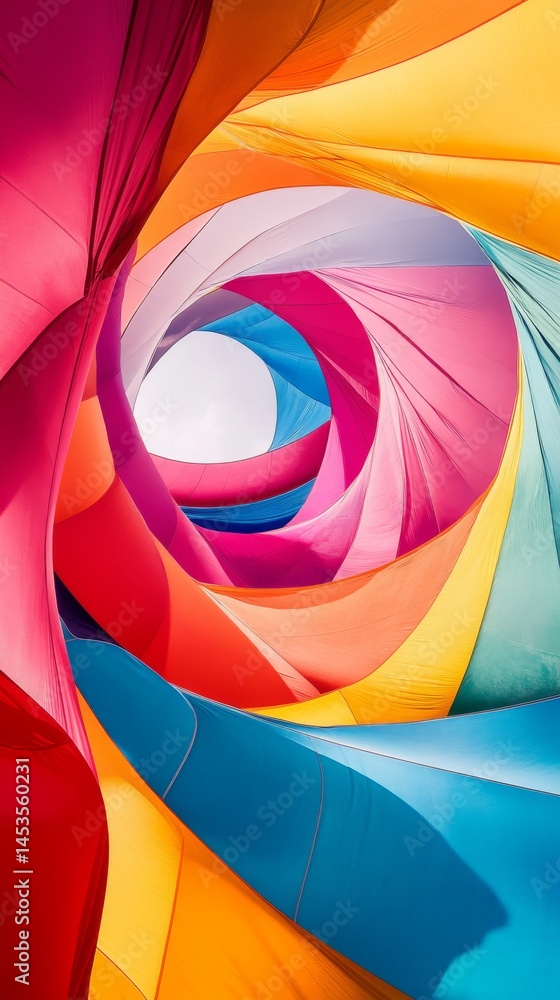 Canvas Prints a mesmerizing spiral of vibrant colors leads the eye into a world of artistic wonder. this image com