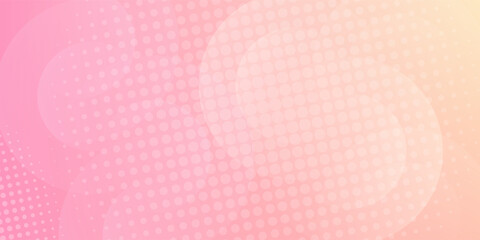 Minimalist banner background, pastel colorful, pink and yellow gradations eps10.