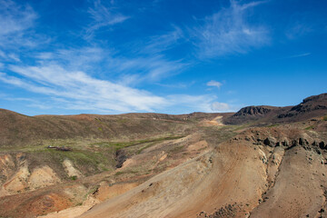 Natural landscapes of Arequipa, Peru. Magnificent views of the Andean mountains, snow-capped...