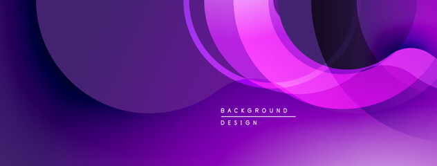 Abstract purple background. Overlapping layers create dynamic flow, smooth gradients, modern design elements. Minimalist aesthetic.