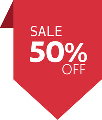 50% Off Sale Tags – Vector Labels, Shopping Stickers & Promotional Badges

