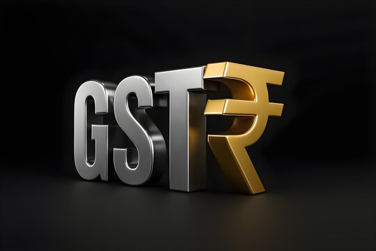 gst tax india rupee symbol finance government payment economic policy business accounting money transaction currency concept 3d gst letters tax law indian economy budget finance system