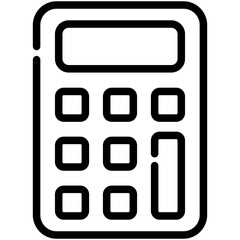 calculator line icon