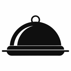  Tray icon black vector on white background.