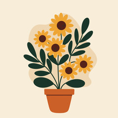 floral elements vector illustration