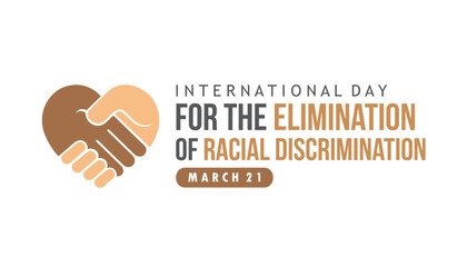 international day for the elimination of racial discrimination vector concept design