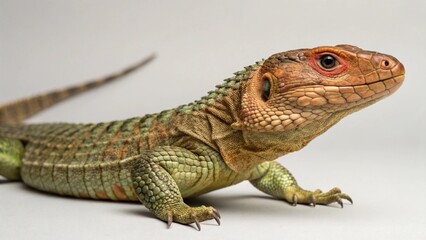Obraz premium Caiman Lizard on studio background