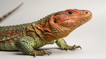Obraz premium Caiman Lizard on studio background