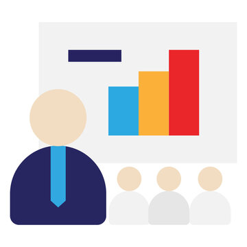 presentation audience colorful bar graph clip art preview