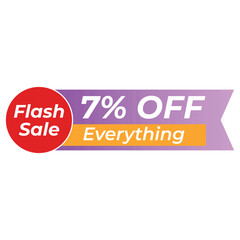  Flash Sale Banner 28 Off Everything Flash Sale Banner A vibrant flash sale banner graphic with a 28 off discount on everything.