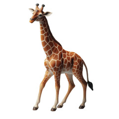 Fototapeta premium giraffe isolated on white