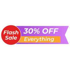  Flash Sale Banner 28 Off Everything Flash Sale Banner A vibrant flash sale banner graphic with a 28 off discount on everything.