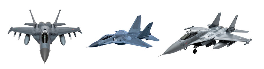 military aircaft isolated background 