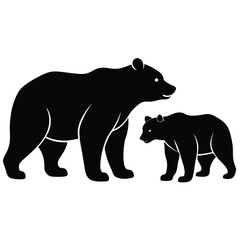 bear silhouettes