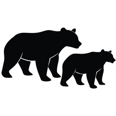 bear silhouettes
