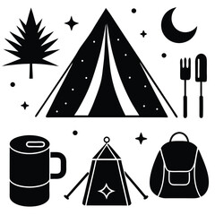 camping elements set
