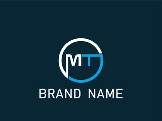 MT logo design vector