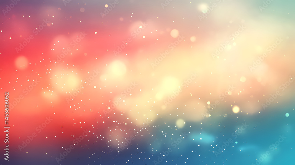 Poster abstract bokeh background in vibrant pink and blue, this image features a beautiful bokeh effect, wi