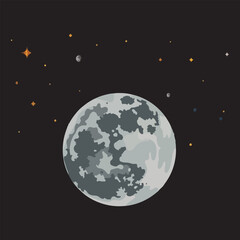 Moon Landing Anniversary Astronaut on Moon, Rocket Launch, Footprints, Lunar Rover, Space Helmet Reflection, Vintage Patch, and First Step Vector Design