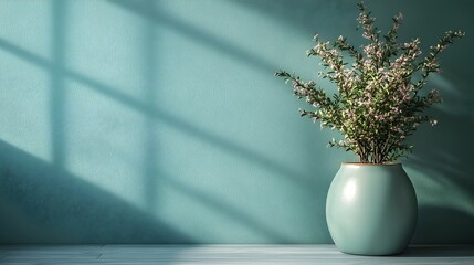 "Elegant Floral Arrangement in Vintage Vase"