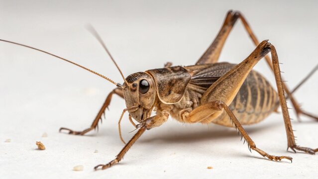 Camel Cricket on studio background