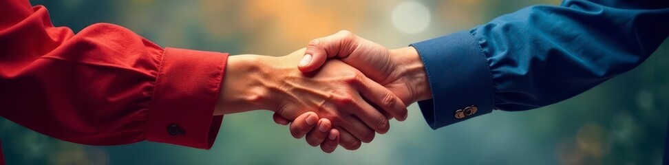Two hands clasped, signifying trust and respect, cooperation, contract, professional