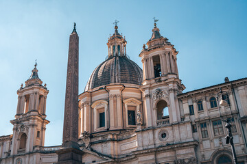 Fototapeta premium Sant’Agnese in Agone Church in Rome – Baroque Architecture Landmark