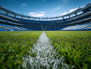 Stadium Green Field Sports Event Background