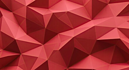 Obraz premium Geometric Red Low Poly Polygonal Textured Background Design