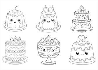 Whimsical Dessert Coloring Pages for Kids and Adults to Enjoy at Home