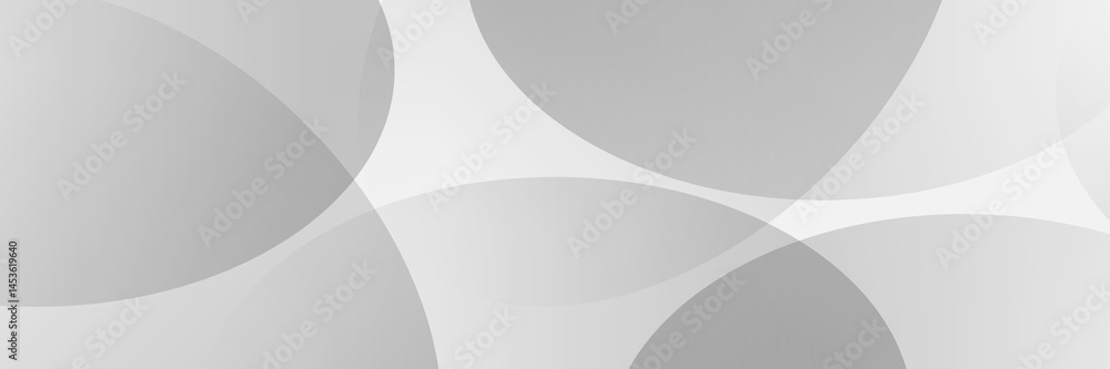 Poster Minimal abstract gray background with overlapping curved shapes