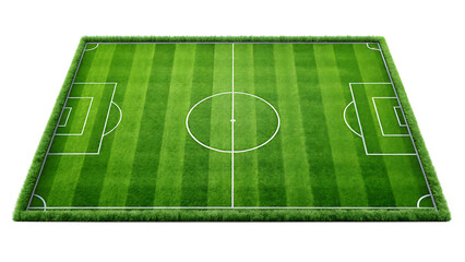 grass soccer field isolated on white background PNG © Rehana