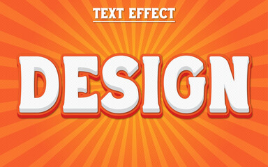 Vector Design editable text effect