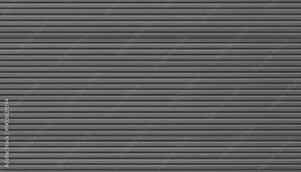 Poster rolling gray metal shutter urban setting abstract texture industrial environment close-up view moder
