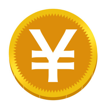 recommend clip art: 日本円　¥   コイン　素材　あしらい　丸　シンプル　キラキラ　Japanese yen.Gold sign coin