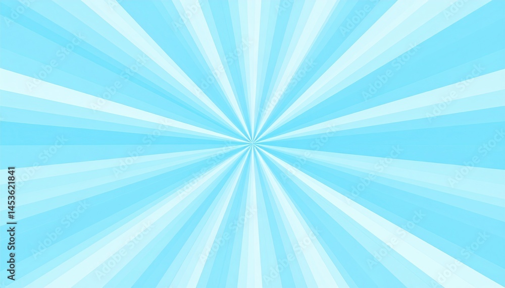 Poster dynamic blue radial burst design abstract background digital art vibrant colors eye-catching view vi