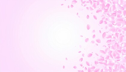 Petals falling in a serene garden nature scene visual content peaceful environment aesthetic view concept of beauty